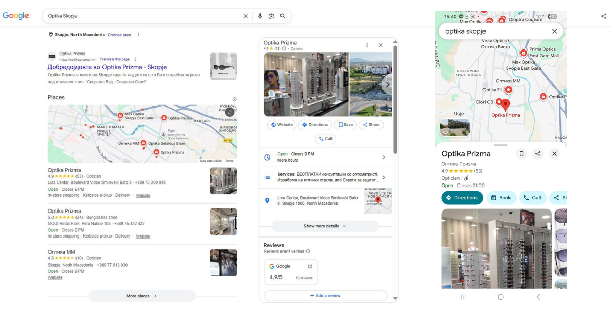 Business Information on Google